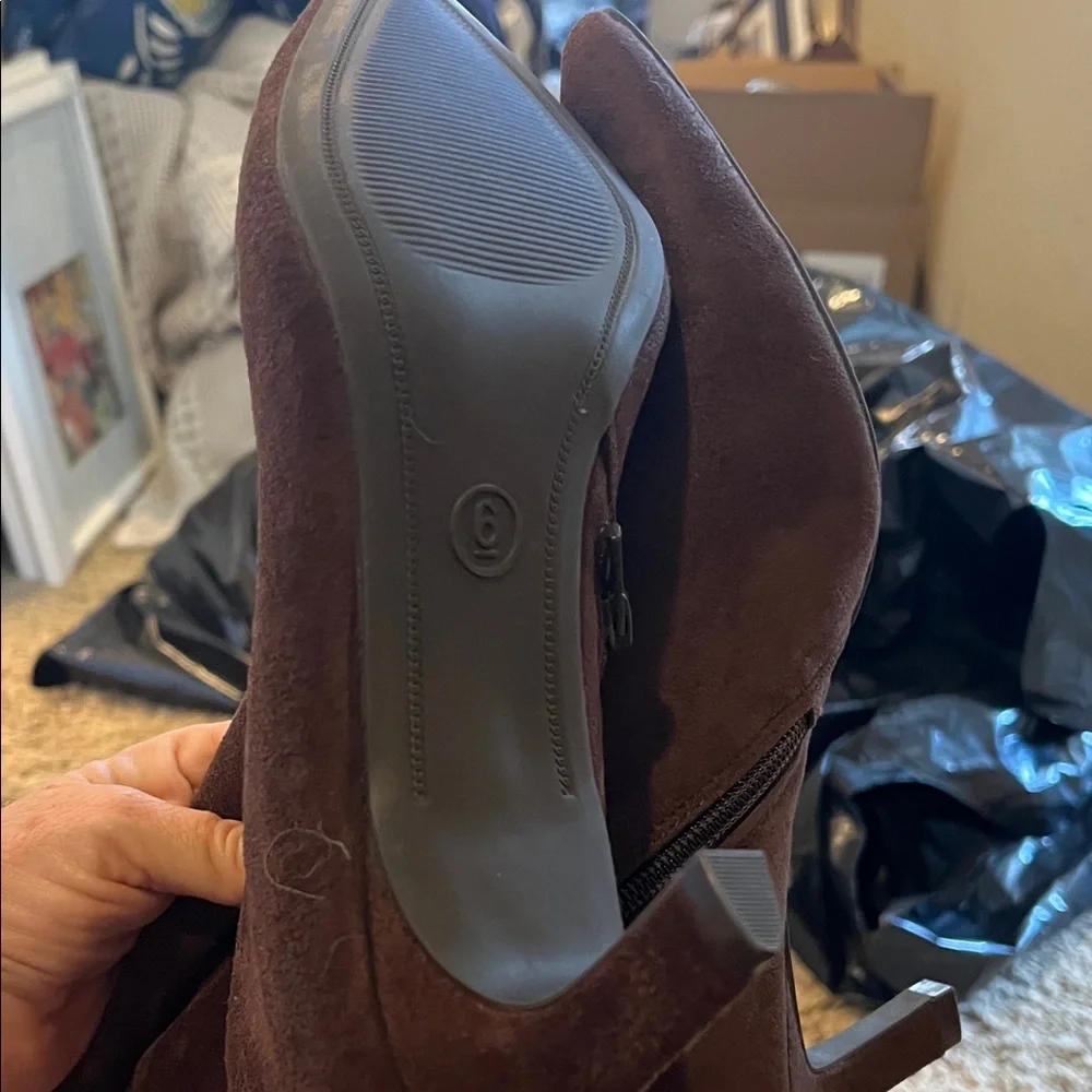 Elegant Brown Knee-High Women's heel Boots a new day 6 - Picture 3 of 3